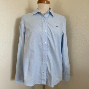 Vineyard Vines Classic Light Blue Button Down Shirt 100% Cotton Size 8 Darts